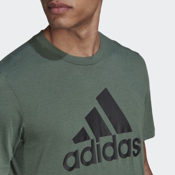Oxyde Vert Adidas Aeroready Conçu 2 Move Feelready Sport Logo Tee