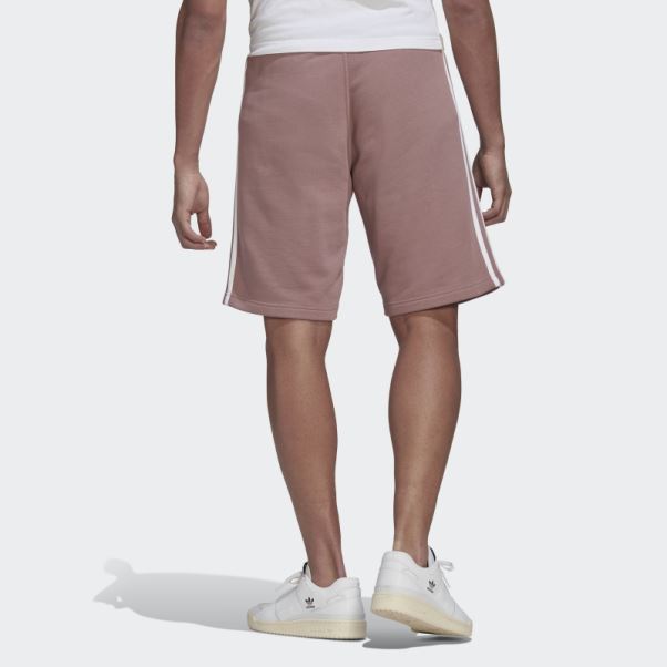 Short De Survêtement 3 Bandes Violet Adidas