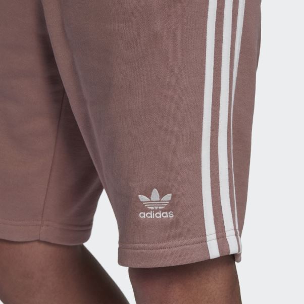Short De Survêtement 3 Bandes Violet Adidas
