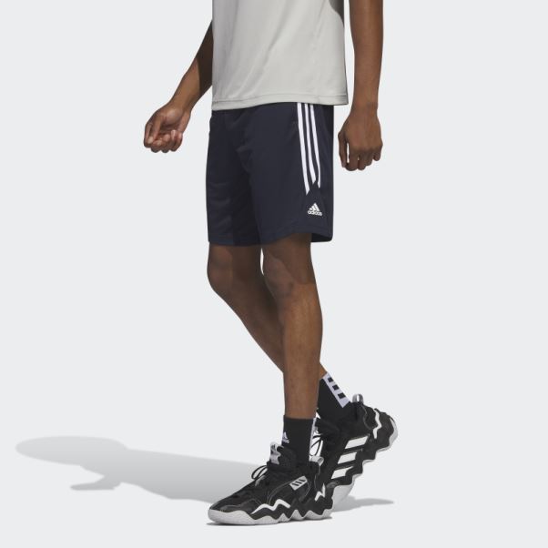 Short De Basketball Adidas Legends 3-stripes Encre Chaude