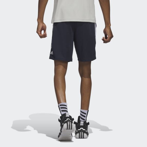 Short De Basketball Adidas Legends 3-stripes Encre Chaude