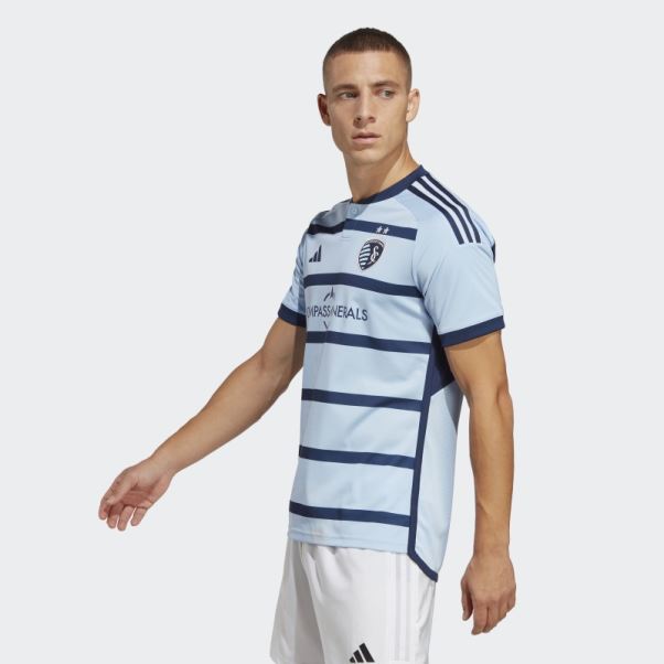 Maillot De Sport Kansas City 23/24 Authentique Domicile Adidas Glow Bleu