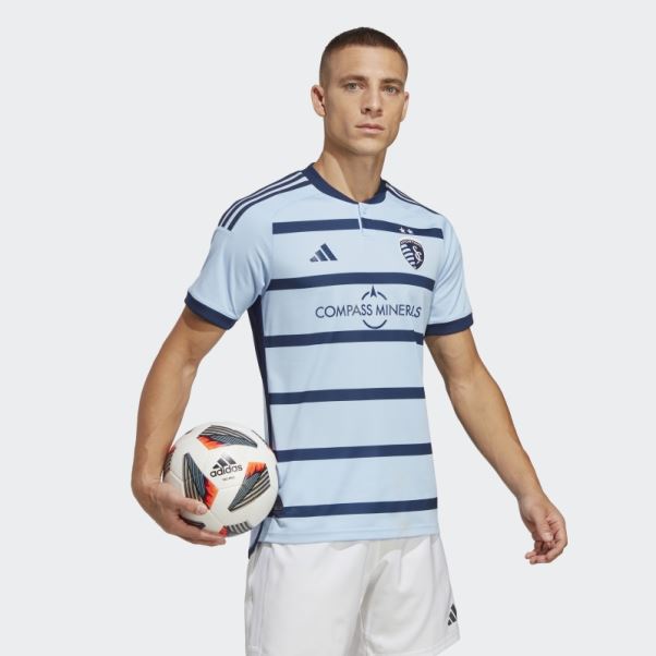 Maillot De Sport Kansas City 23/24 Authentique Domicile Adidas Glow Bleu