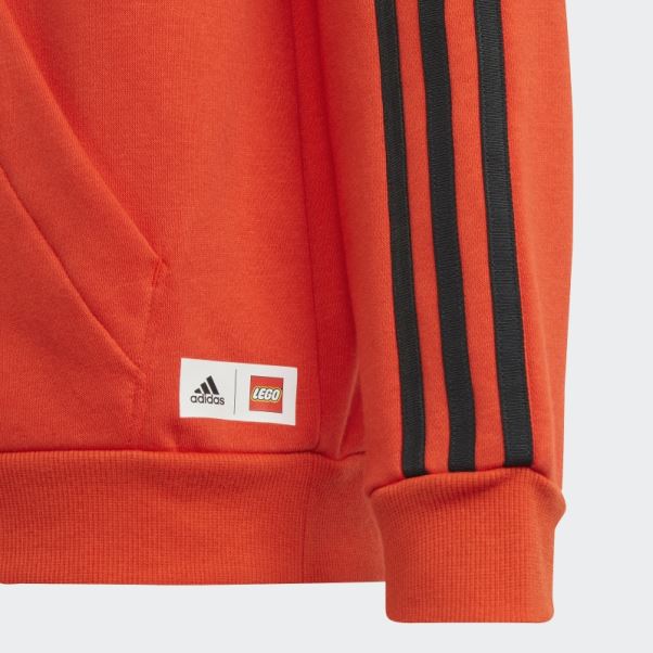 Sweat à Capuche Adidas X Lego Orange Vif Mode