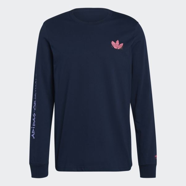 T-shirt Manches Longues Dino Rigolo Adidas Bleu Marine