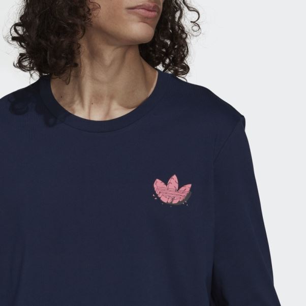 T-shirt Manches Longues Dino Rigolo Adidas Bleu Marine