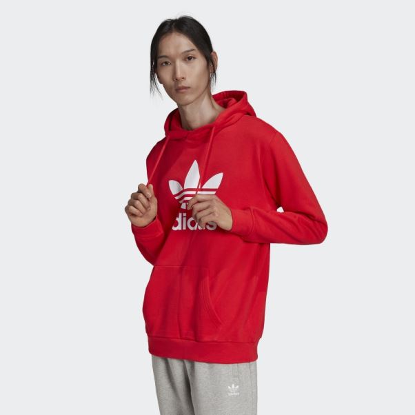 Sweat à Capuche Adicolor Classics Trèfle Rouge Adidas