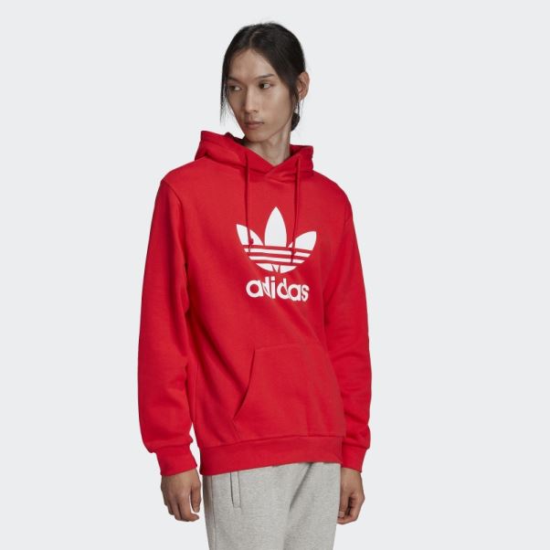 Sweat à Capuche Adicolor Classics Trèfle Rouge Adidas