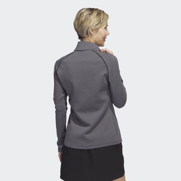 Pull Adidas 1/4-zip Golf Noir