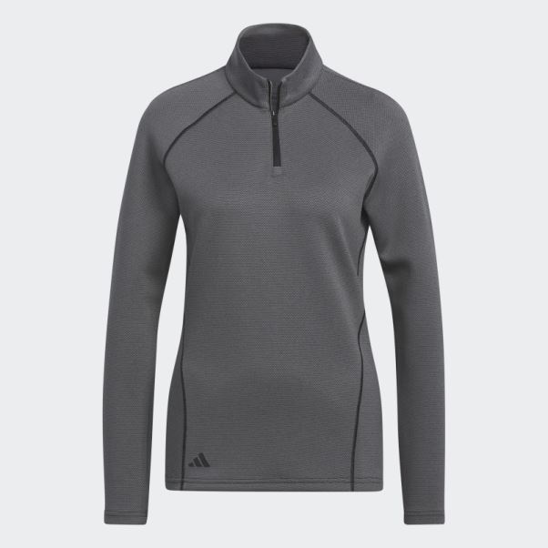 Pull Adidas 1/4-zip Golf Noir