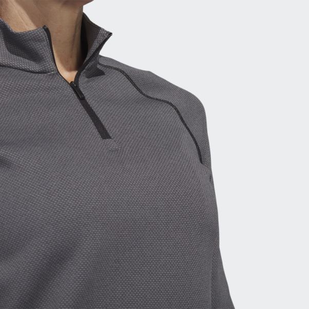 Pull Adidas 1/4-zip Golf Noir