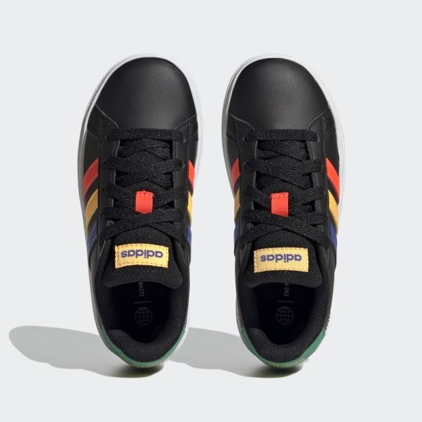Chaussures De Tennis à Lacets Adidas Grand Court Lifestyle Noir