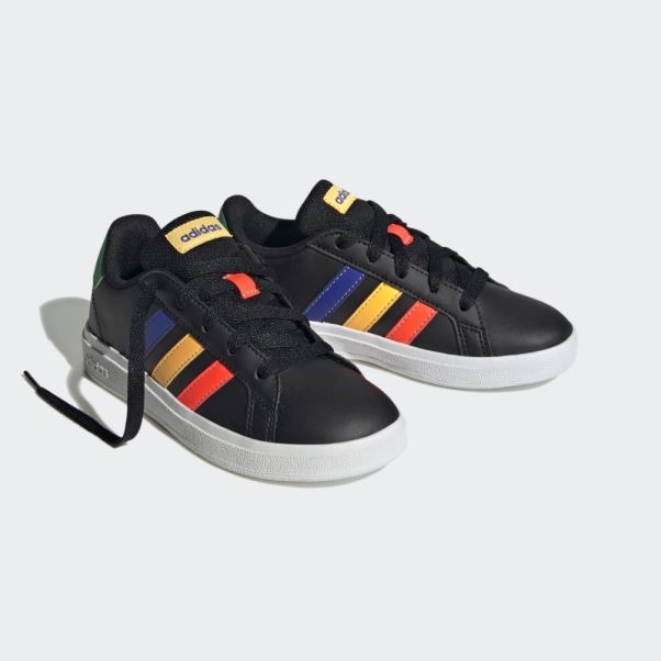 Chaussures De Tennis à Lacets Adidas Grand Court Lifestyle Vert Court