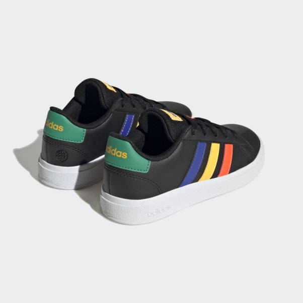 Chaussures De Tennis à Lacets Adidas Grand Court Lifestyle Vert Court