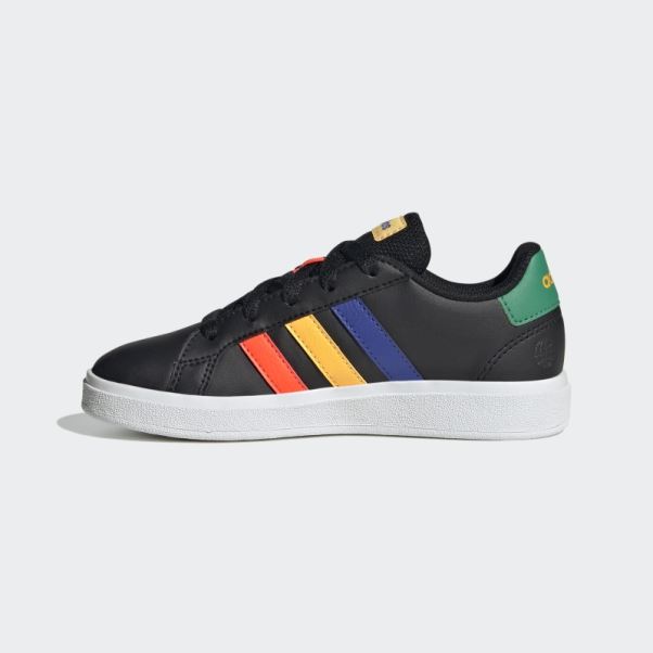 Chaussures De Tennis à Lacets Adidas Grand Court Lifestyle Vert Court