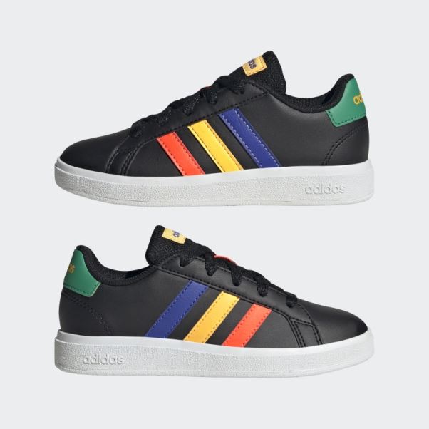 Chaussures De Tennis à Lacets Adidas Grand Court Lifestyle Vert Court