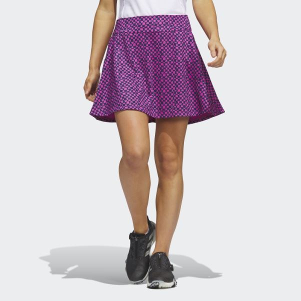 Jupe-short De Golf Imprimée Bleu Marine 16 Pouces Adidas