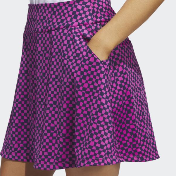 Jupe-short De Golf Imprimée Bleu Marine 16 Pouces Adidas