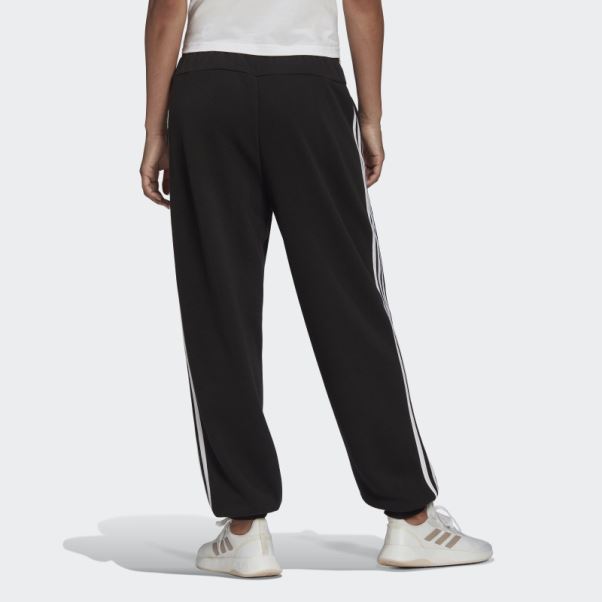 Pantalon Adidas Essentials Studio Lounge 3 Bandes Noir