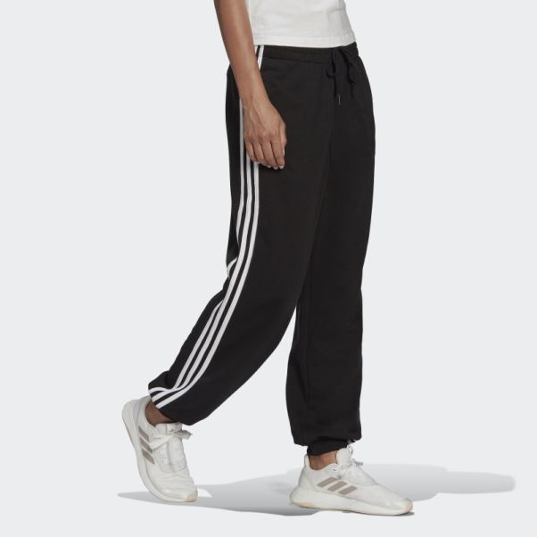 Pantalon Adidas Essentials Studio Lounge 3 Bandes Noir