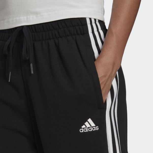 Pantalon Adidas Essentials Studio Lounge 3 Bandes Noir