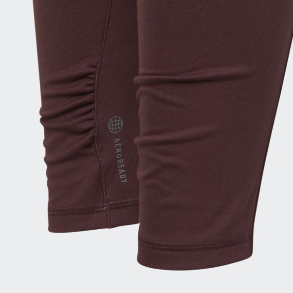 Collants De Yoga Aeroready 7/8 Adidas Bordeaux