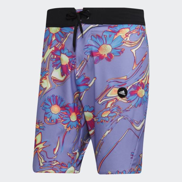 Adidas Positivisea Short De Surf Graphique Longueur Classique Violet Clair