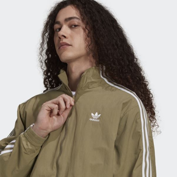 Adidas Adicolor Classics Lock-up Trèfle Track Top Orbite Vert