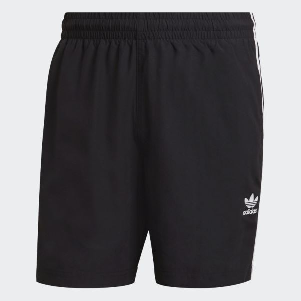 Short De Bain Adicolor Classics 3 Bandes Noir Adidas