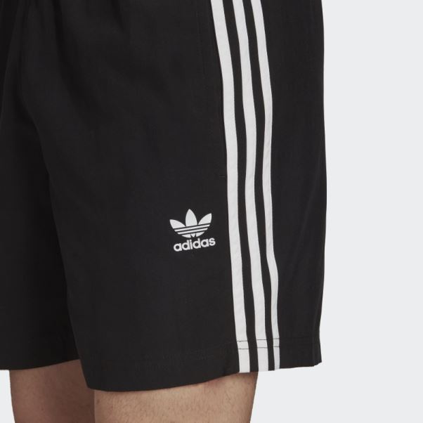 Short De Bain Adicolor Classics 3 Bandes Noir Adidas
