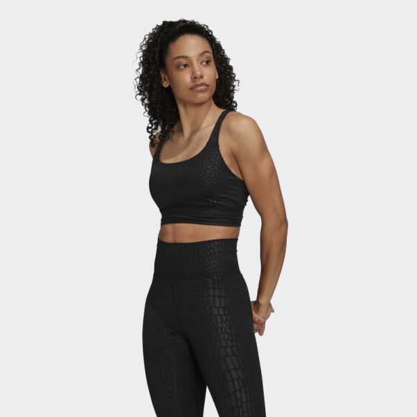 Soutien-gorge Long à Maintien Moyen Powerimpact Training Adidas Noir
