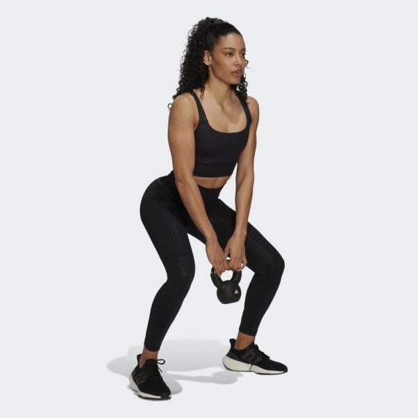 Soutien-gorge Long à Maintien Moyen Powerimpact Training Noir Adidas