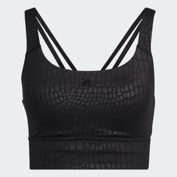 Soutien-gorge Long à Maintien Moyen Powerimpact Training Noir Adidas