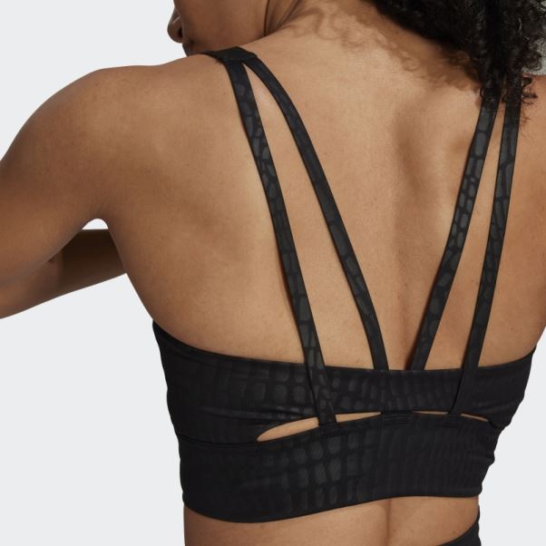 Soutien-gorge Long à Maintien Moyen Powerimpact Training Noir Adidas