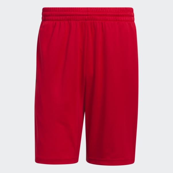 Adidas Legends 3-stripes Short De Basket-ball écarlate Chaud
