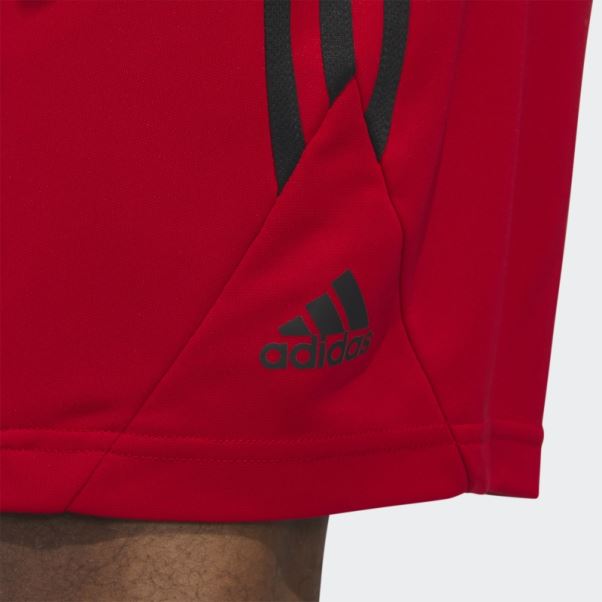Adidas Legends 3-stripes Short De Basket-ball écarlate Chaud