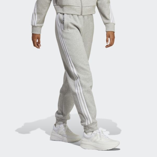 Future Icons 3-Stripes Pantalon Regular Gris Moyen Adidas