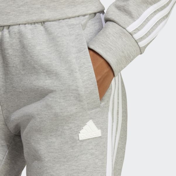 Future Icons 3-Stripes Pantalon Regular Gris Moyen Adidas