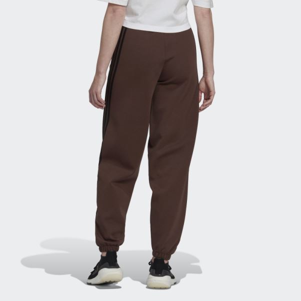 Pantalon Adidas Future Icon à 3 Bandes Marron