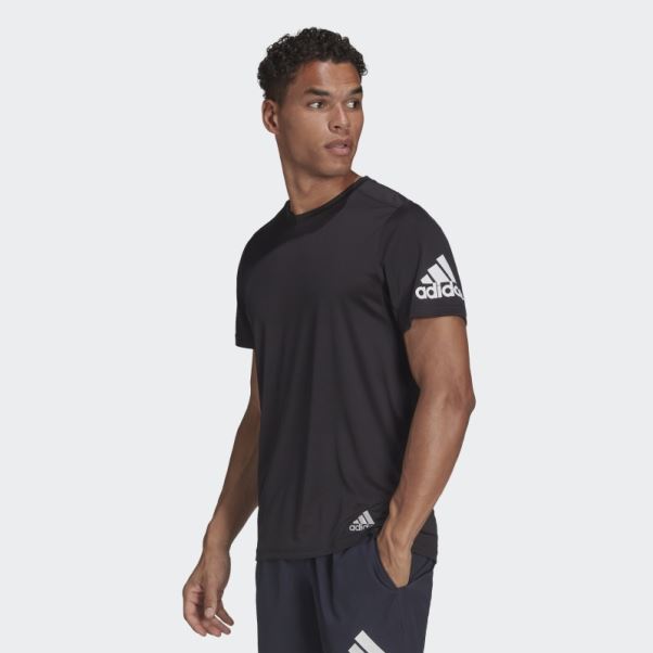 Tee Shirt Adidas Run It Noir