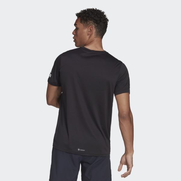 Tee Shirt Adidas Run It Noir