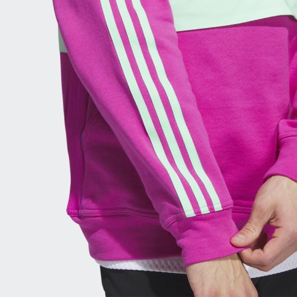 Anorak De Golf 1/2 Zip Adidas Adicross Bleu