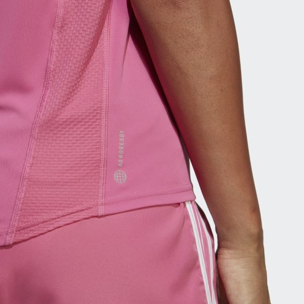T-shirt Propre à La Course Fuchsia Adidas