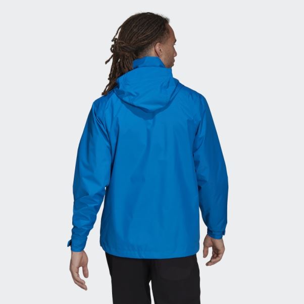 Adidas Terrex Multi Rain.rdy Veste De Pluie Deux Couches Bleu Choc