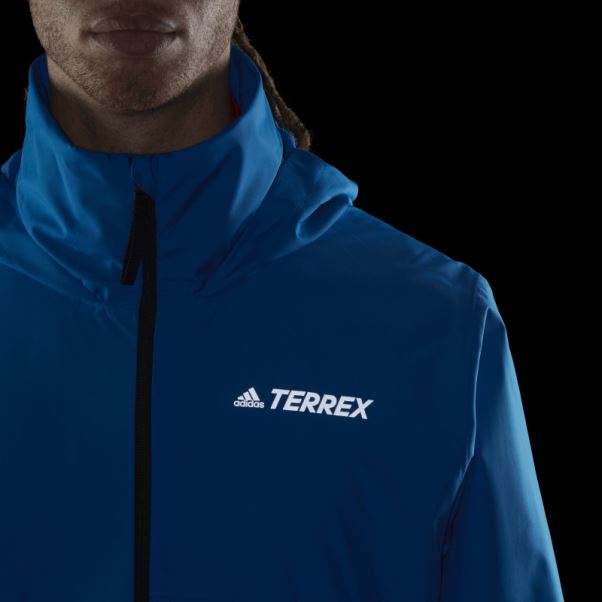Adidas Terrex Multi Rain.rdy Veste De Pluie Deux Couches Bleu Choc