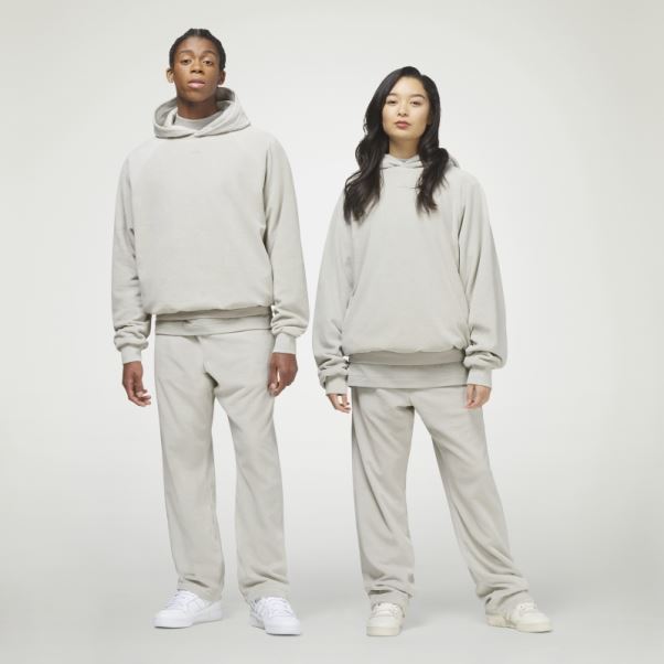 Sweat à Capuche Adidas Basketball En Velours Gris Métallisé
