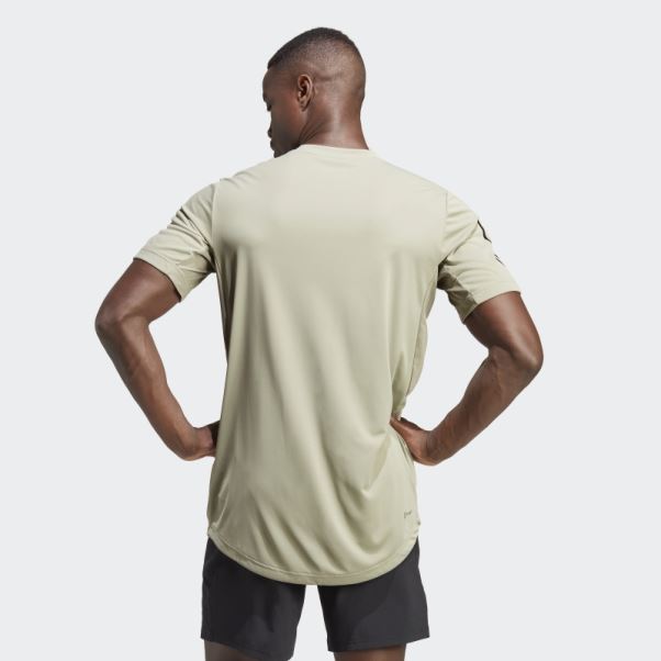 T-shirt De Tennis Adidas Club 3-stripes Caillou Argenté