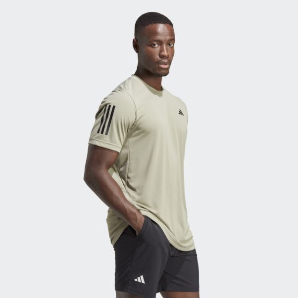 T-shirt De Tennis Adidas Club 3-stripes Caillou Argenté