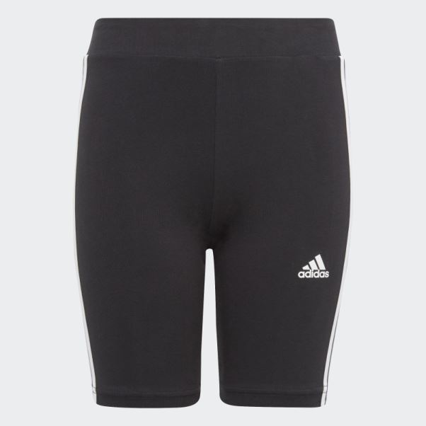 Adidas Essentials 3-stripes Collant De Vélo En Coton Noir