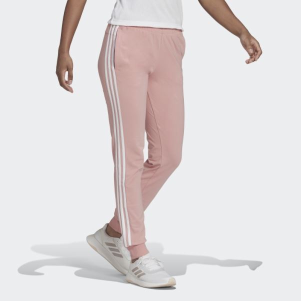 Adidas Pantalon Essentiel à 3 Bandes Mauve